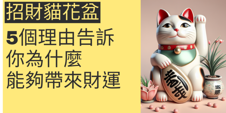 5個理由告訴你為什麼招財貓花盆能夠為你帶來財運