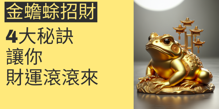 金蟾蜍招財的4大秘訣,讓你財運滾滾來