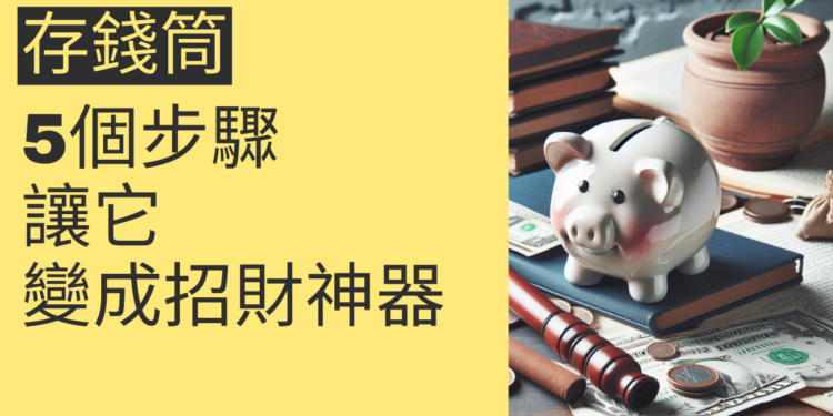 5個步驟讓你的存錢筒變成招財神器