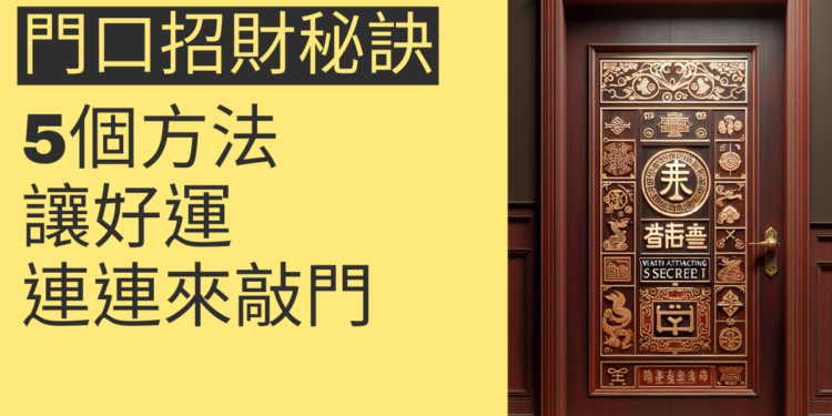 5個門口招財秘訣,讓好運連連來敲門