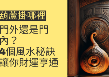 葫蘆掛門外還是門內?4個風水秘訣讓你財運亨通