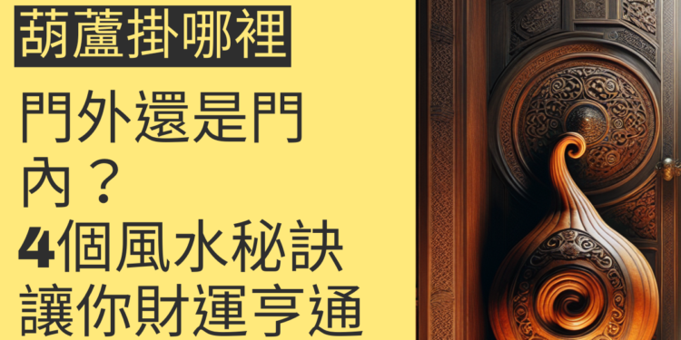 葫蘆掛門外還是門內?4個風水秘訣讓你財運亨通