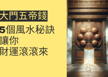 大門五帝錢的5個風水秘訣,讓你財運滾滾來