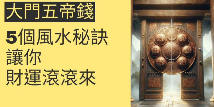 大門五帝錢的5個風水秘訣,讓你財運滾滾來
