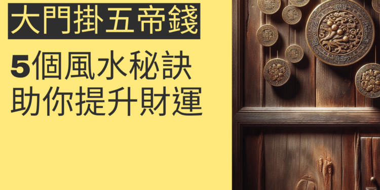 大門掛五帝錢的5個風水秘訣,助你提升財運