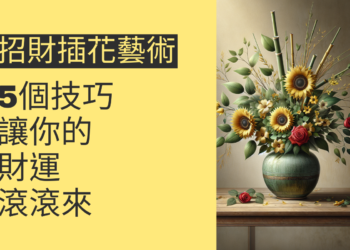 5個招財插花藝術的技巧,讓你的財運滾滾來