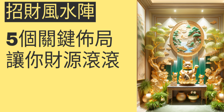 5個招財風水陣的關鍵佈局,讓你財源滾滾