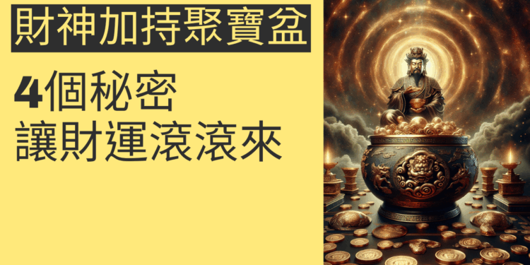 財神加持聚寶盆的4個秘密，讓財運滾滾來