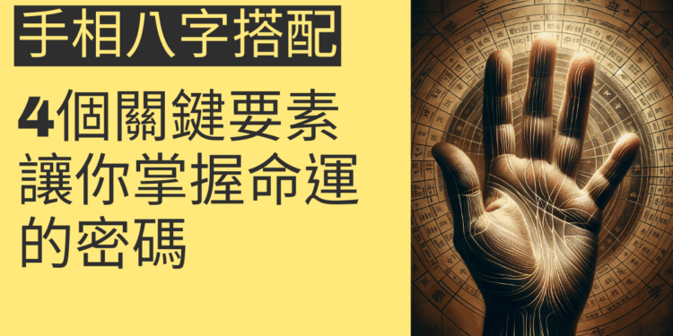 手相八字搭配的4個關鍵要素，讓你掌握命運的密碼