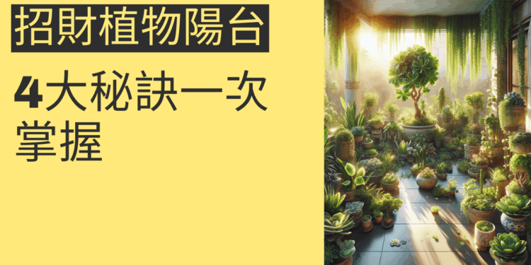 如何利用陽台招財植物提升財運？4大秘訣一次掌握