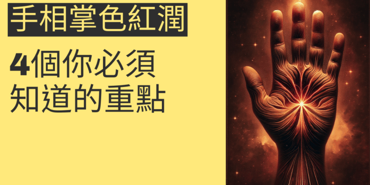 手相掌色紅潤的秘密:4個你必須知道的重點