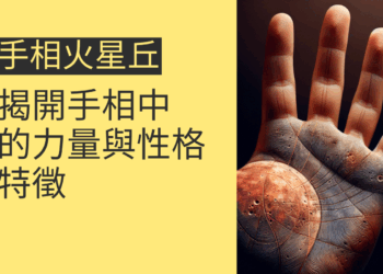 手相火星丘的秘密：揭開手相中的力量與性格特徵