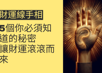 5個你必須知道的財運線手相秘密,讓財運滾滾而來