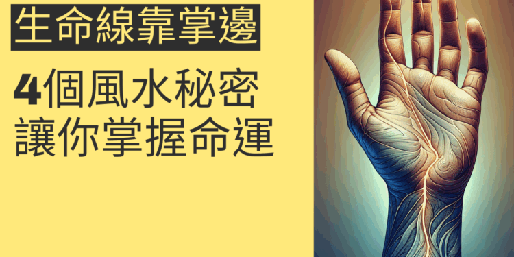 生命線靠掌邊的4個風水秘密，讓你掌握命運