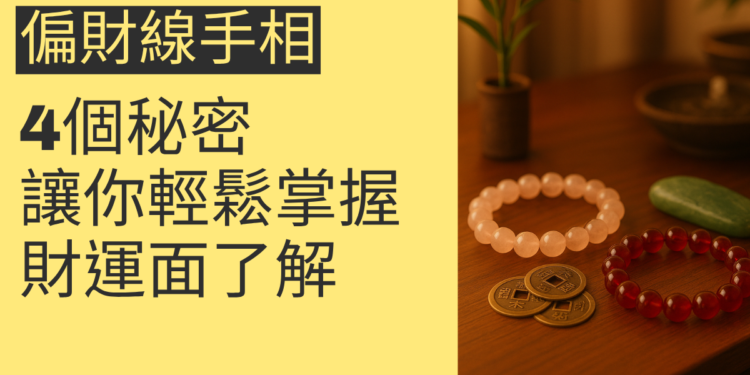 5個關於偏財線手相的秘密,讓你輕鬆掌握財運