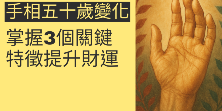 50歲後手相變化：掌握3個關鍵特徵提升財運