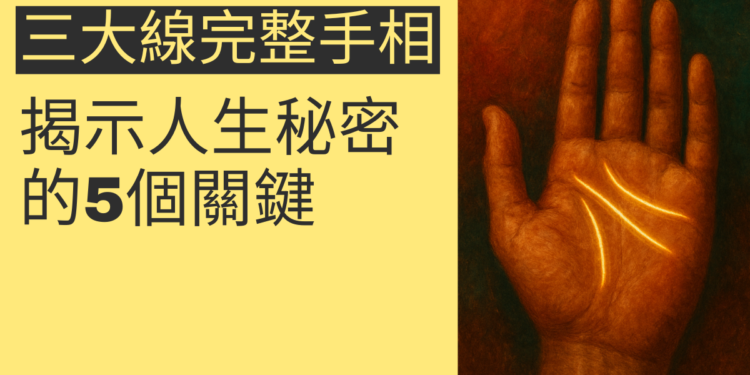 三大線完整手相解析：揭示人生秘密的5個關鍵