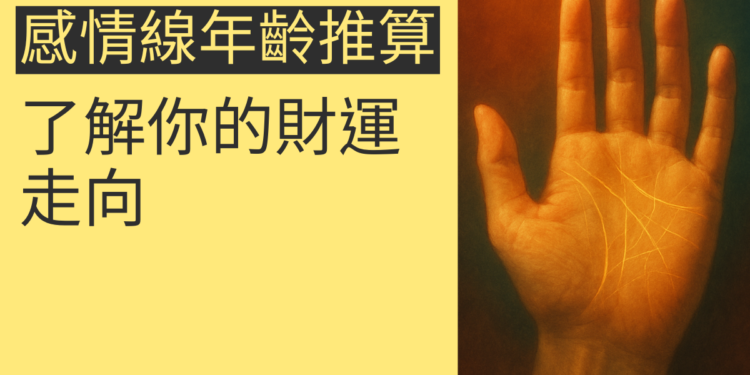 如何透過感情線年齡推算了解你的財運走向