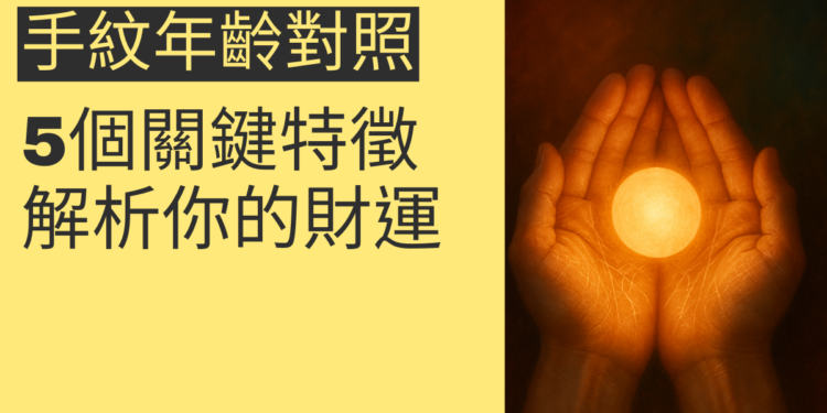 探索手紋年齡對照：5個關鍵特徵解析你的財運