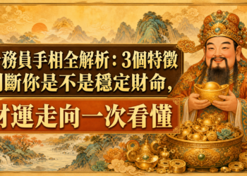 公務員手相全解析：3個特徵判斷你是不是穩定財命，財運走向一次看懂