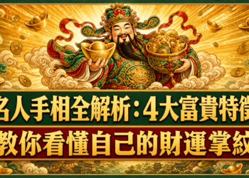 名人手相全解析：4大富貴特徵教你看懂自己的財運掌紋