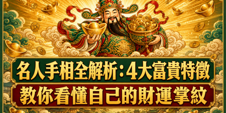 名人手相全解析：4大富貴特徵教你看懂自己的財運掌紋