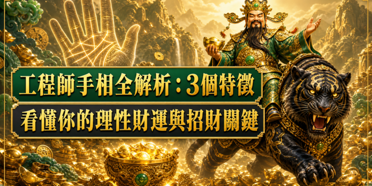 工程師手相全解析:3個特徵看懂你的理性財運與招財關鍵