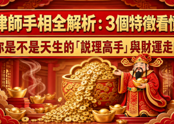 律師手相全解析：3個特徵看懂你是不是天生的「說理高手」與財運走向