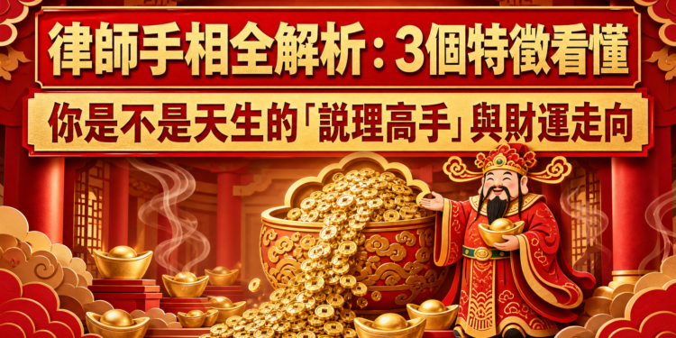 律師手相全解析:3個特徵看懂你是不是天生的「說理高手」與財運走向