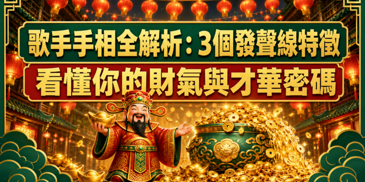 歌手手相全解析：3個發聲線特徵看懂你的財氣與才華密碼