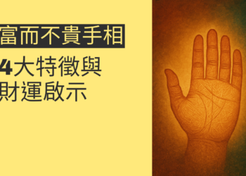 揭秘「富而不貴手相」的4大特徵與財運啟示