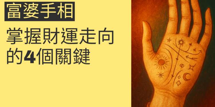 如何辨識富婆手相，掌握財運走向的4個關鍵