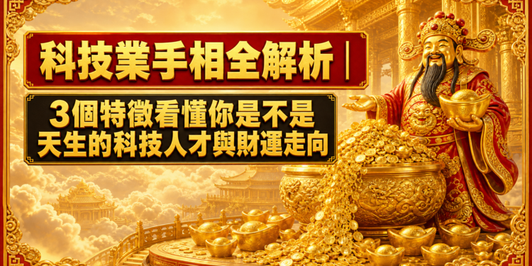 科技業手相全解析｜3個特徵看懂你是不是天生的科技人才與財運走向