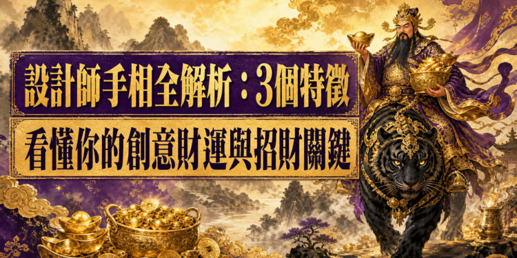 設計師手相全解析：3個特徵看懂你的創意財運與招財關鍵