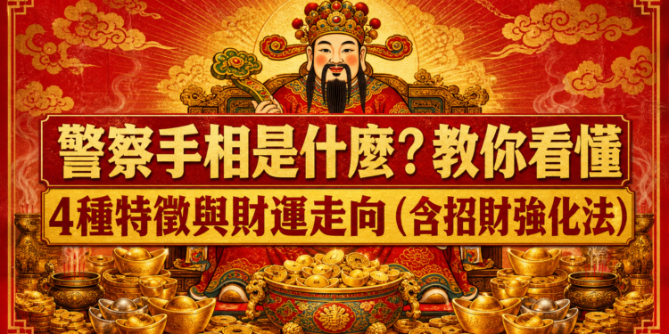 警察手相是什麼？教你看懂4種特徵與財運走向（含招財強化法）