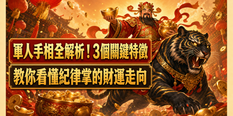 軍人手相全解析！3個關鍵特徵教你看懂紀律掌的財運走向