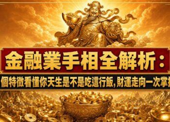 金融業手相全解析：3個特徵看懂你天生是不是吃這行飯，財運走向一次掌握