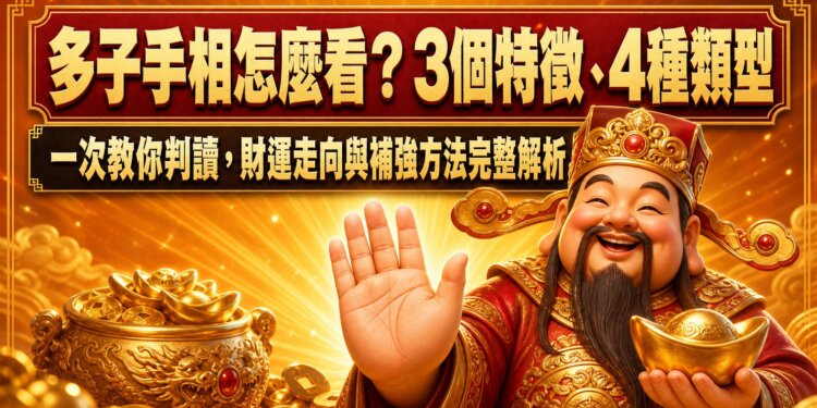 多子手相怎麼看？3個特徵、4種類型一次教你判讀，財運走向與補強方法完整解析