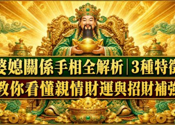 婆媳關係手相全解析｜3種特徵教你看懂親情財運與招財補強