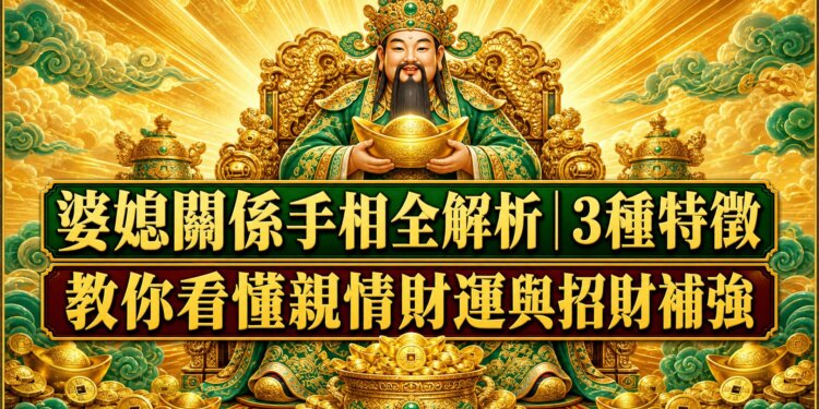 婆媳關係手相全解析|3種特徵教你看懂親情財運與招財補強