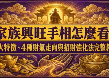 家族興旺手相怎麼看？3大特徵、4種財氣走向與招財強化法完整教學