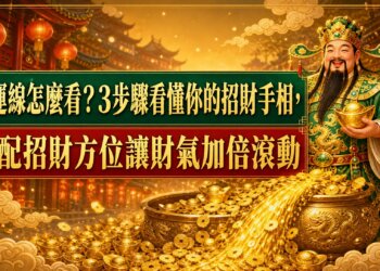 財運線怎麼看？3步驟看懂你的招財手相，搭配招財方位讓財氣加倍滾動