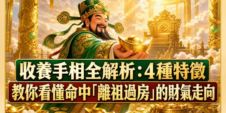 收養手相全解析：4種特徵教你看懂命中「離祖過房」的財氣走向