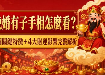 晚婚有子手相怎麼看？3個關鍵特徵＋4大財運影響完整解析