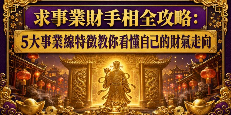 求事業財手相全攻略：5大事業線特徵教你看懂自己的財氣走向
