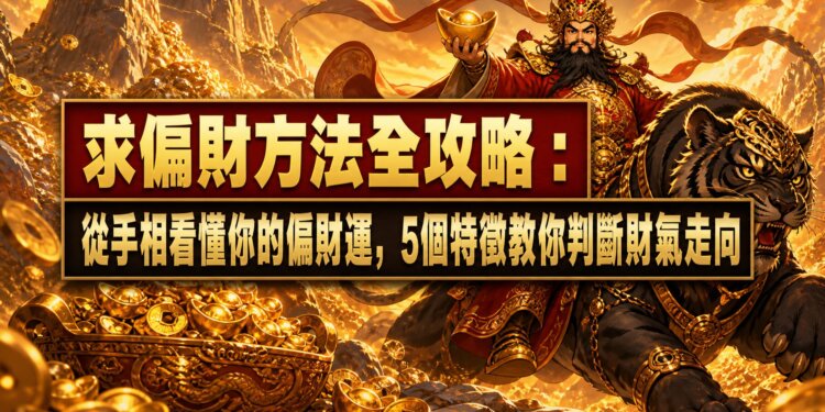 求偏財方法全攻略:從手相看懂你的偏財運,5個特徵教你判斷財氣走向
