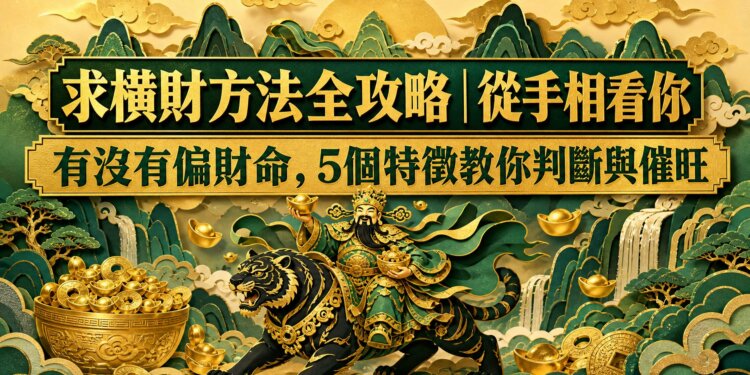 求橫財方法全攻略｜從手相看你有沒有偏財命，5個特徵教你判斷與催旺