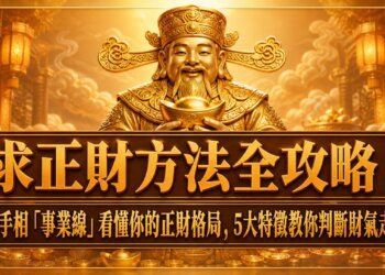 求正財方法全攻略：從手相「事業線」看懂你的正財格局，5大特徵教你判斷財氣走向