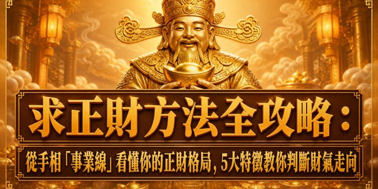 求正財方法全攻略：從手相「事業線」看懂你的正財格局，5大特徵教你判斷財氣走向