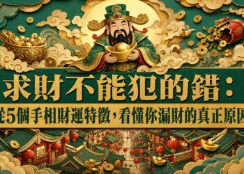 求財不能犯的錯：從5個手相財運特徵，看懂你漏財的真正原因